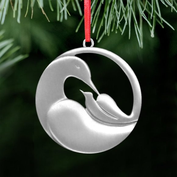 NIB Lovell Designs signed & 2 Angels Pewter Christmas Holiday Ornaments Decor - Picture 3 of 7